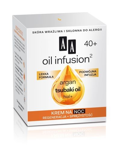 OIL INFUSION2 40+. Night cream, 50 ml capacity.