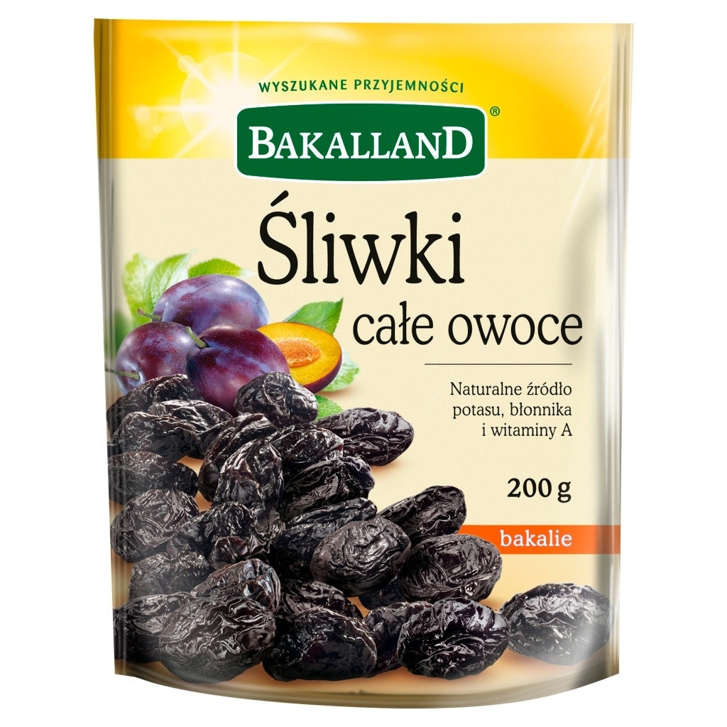 Bakalland - plums, whole fruit, net weight: 200 g