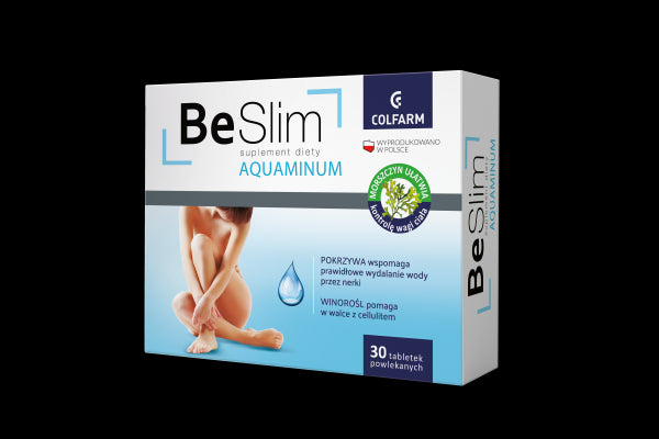 Be Slim Aquaminum - a dietary supplement that facilitates the excretion of excess water from the body, 30 pcs.