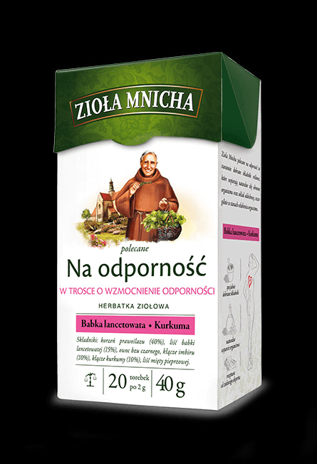 Monk's Herbs recommended for immunity, herbal tea, capacity 20 sachets x 2 g