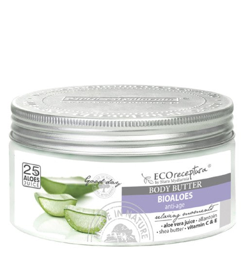 Eco recipe Bioaloes 25% - body butter 300 ml.