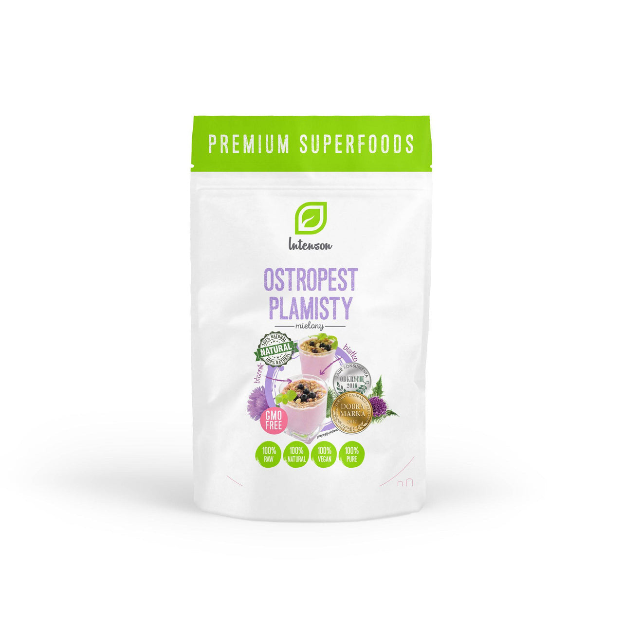 Intenson - milk thistle, ground, net weight: 200 g