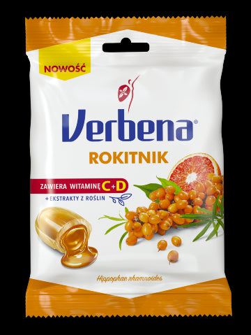 Verbena - herbal candies, sea buckthorn, net weight: 60g