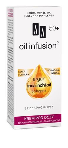 OIL INFUSION2 50+. Eye cream, 15 ml capacity.