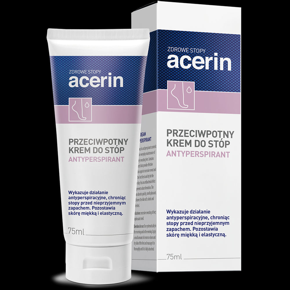 Acerin Antiperspirant - anti-sweat cream for feet, capacity 75 ml
