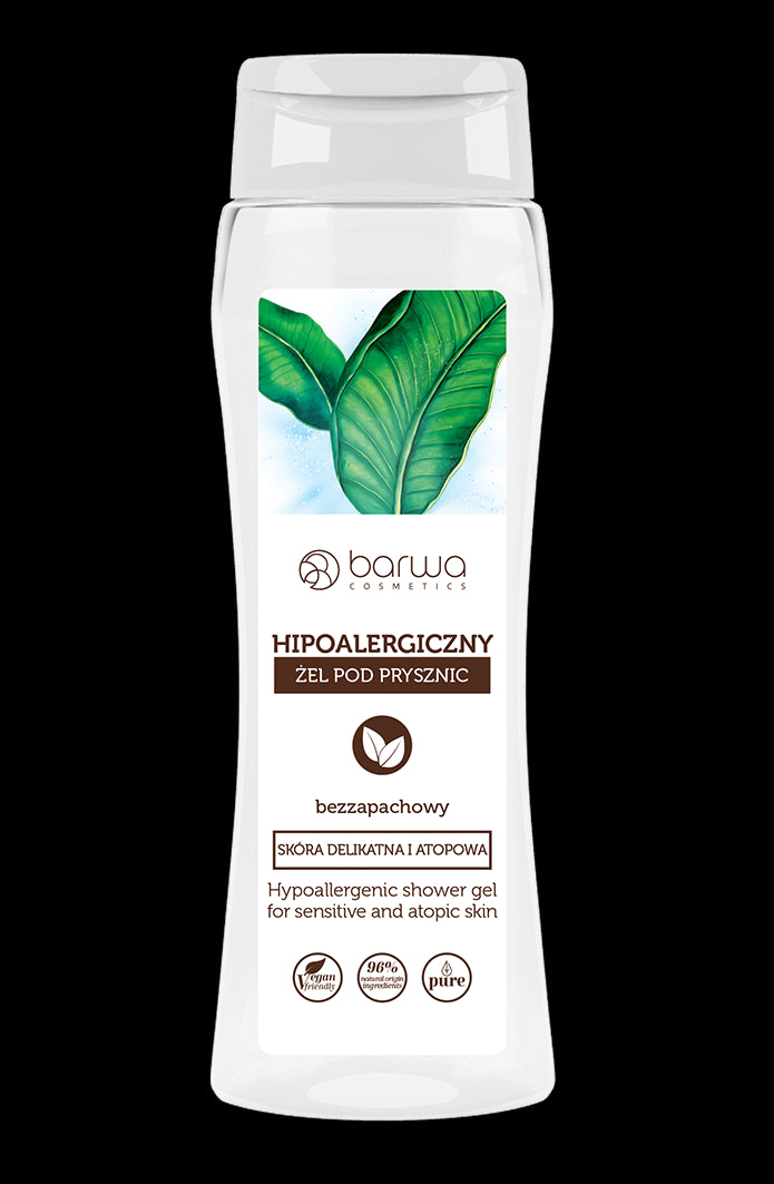 Barwa Hypoallergenic - hypoallergenic shower gel, unscented, delicate and atopic skin, 400 ml capacity