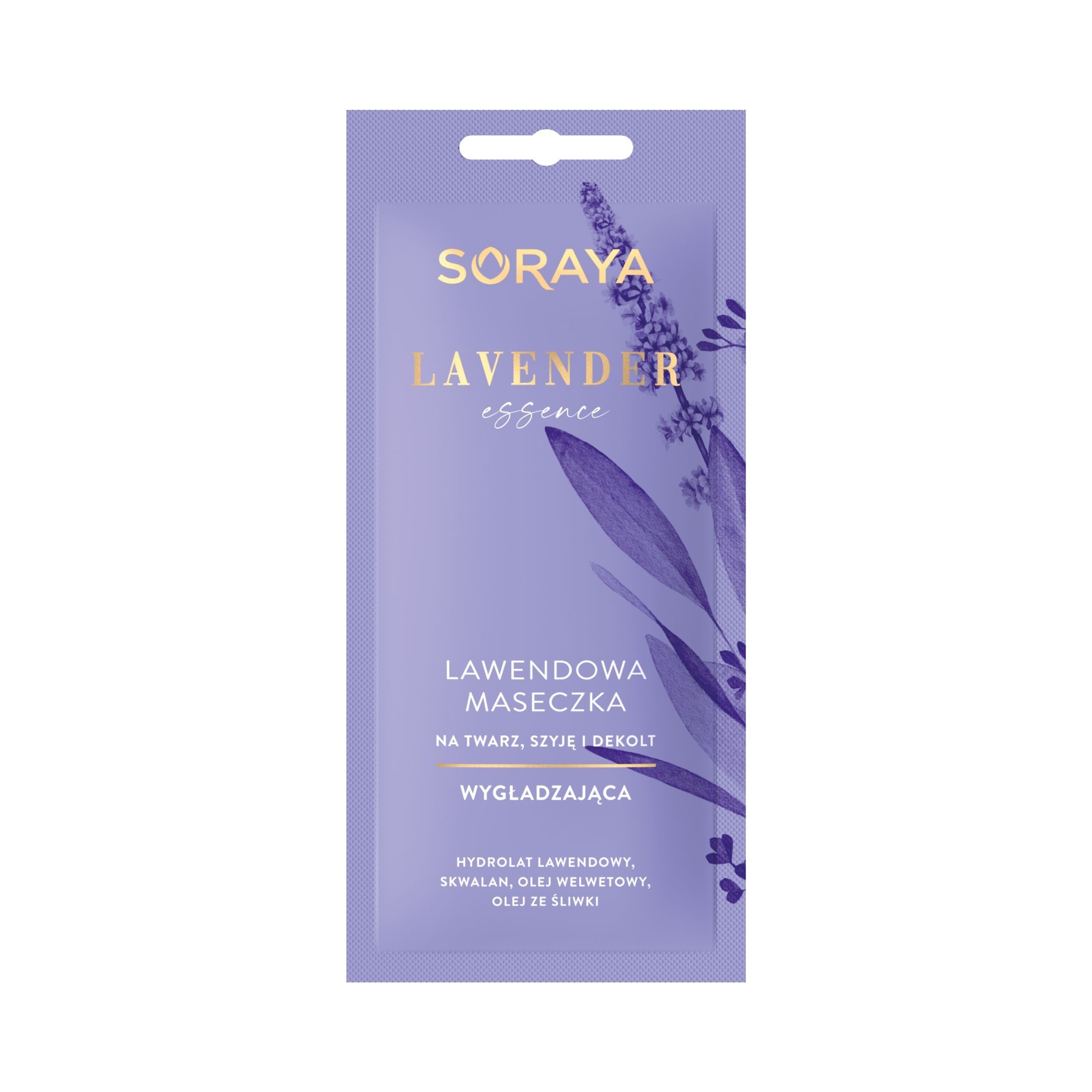 Soraya Lavender Essence - nourishing anti-wrinkle mask, 8 ml capacity