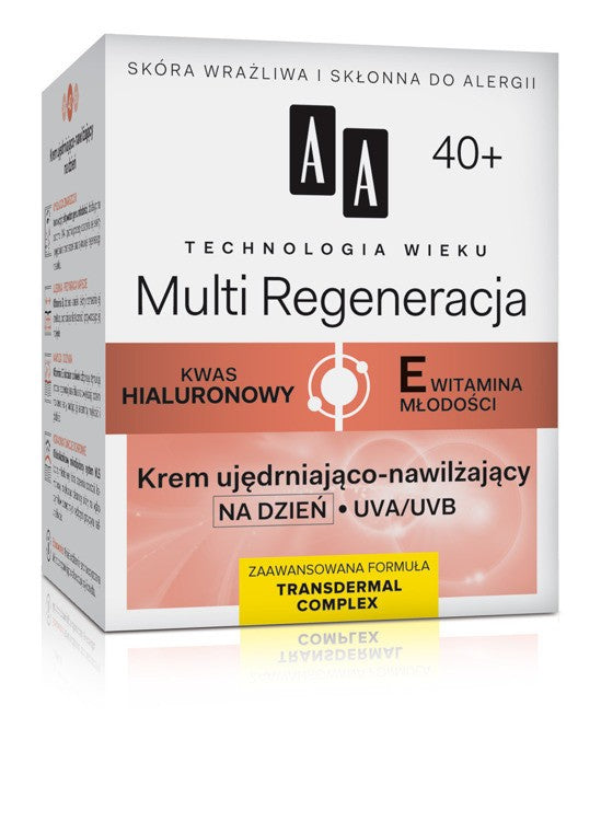 Age Technology 40+ Multi Regeneration - firming and moisturizing day cream, 50 ml capacity.