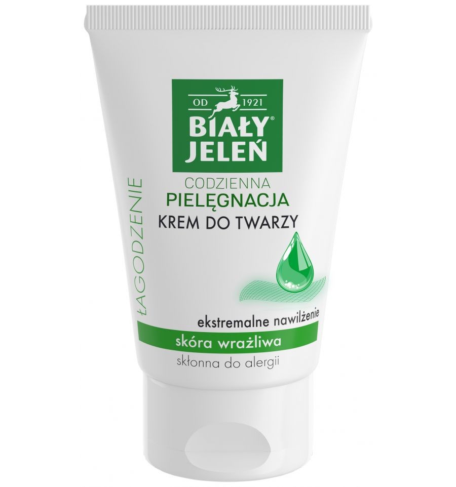 Biały Jeleń Soothing - daily facial care cream, extreme hydration, 100 ml capacity