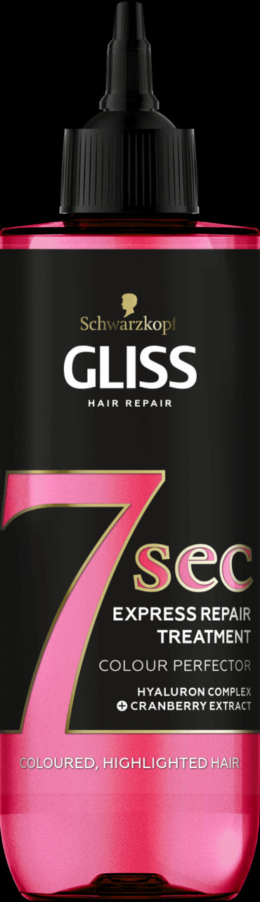 Gliss 7 sec - Color Perfector conditioner for colored and bleached hair, volume 200 ml