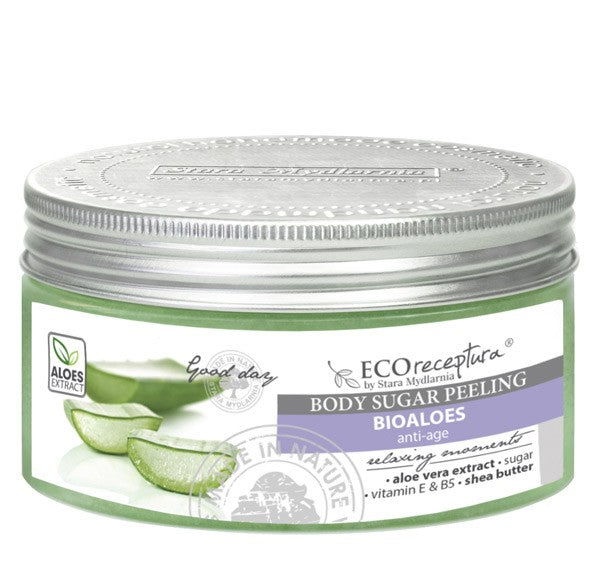 Eco recipe Bioaloes sugar scrub 300 ml.