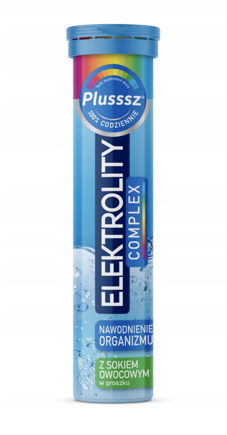 Plusssz Elektrolity Complex - dietary supplement, effervescent tablets, 20 pcs