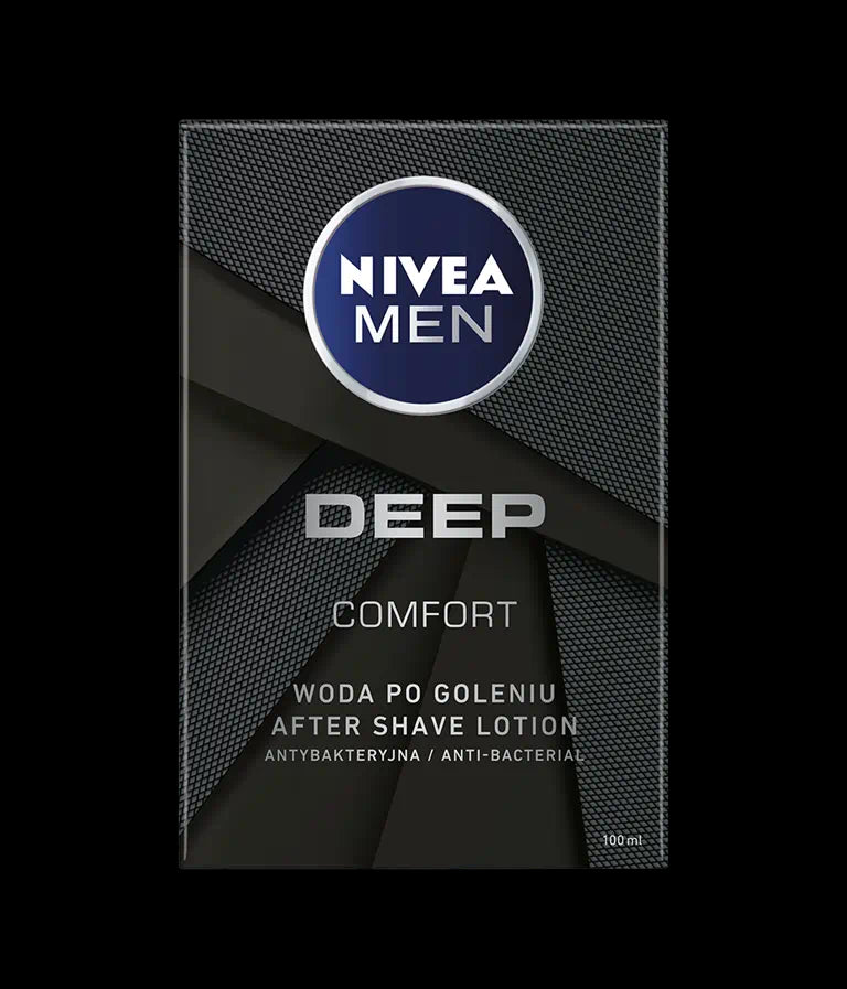 Nivea Men Deep - antibacterial aftershave water, 100 ml capacity