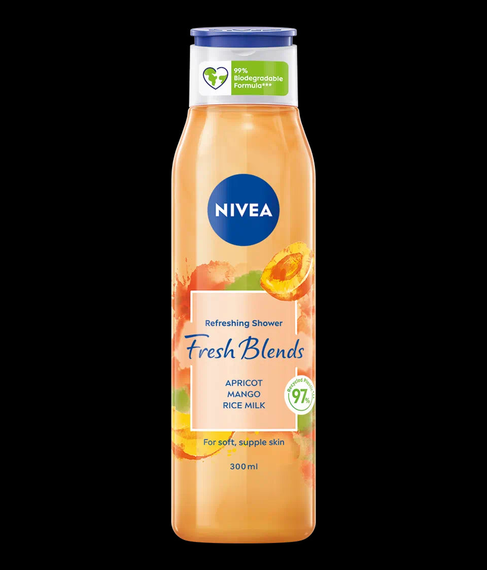 Nivea Fresh Blends - refreshing shower gel, apricot and mango, capacity 300 ml