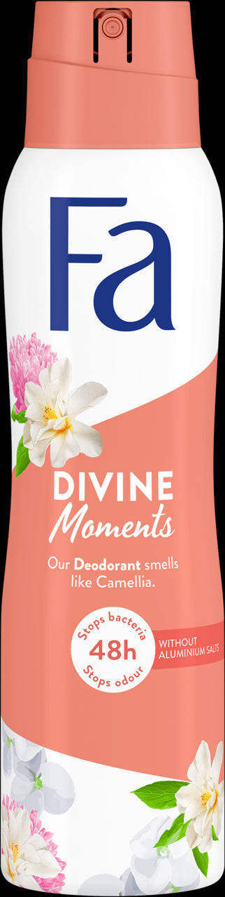 FA Divine Moments - body deodorant spray with camellia fragrance, 48h, 150 ml capacity
