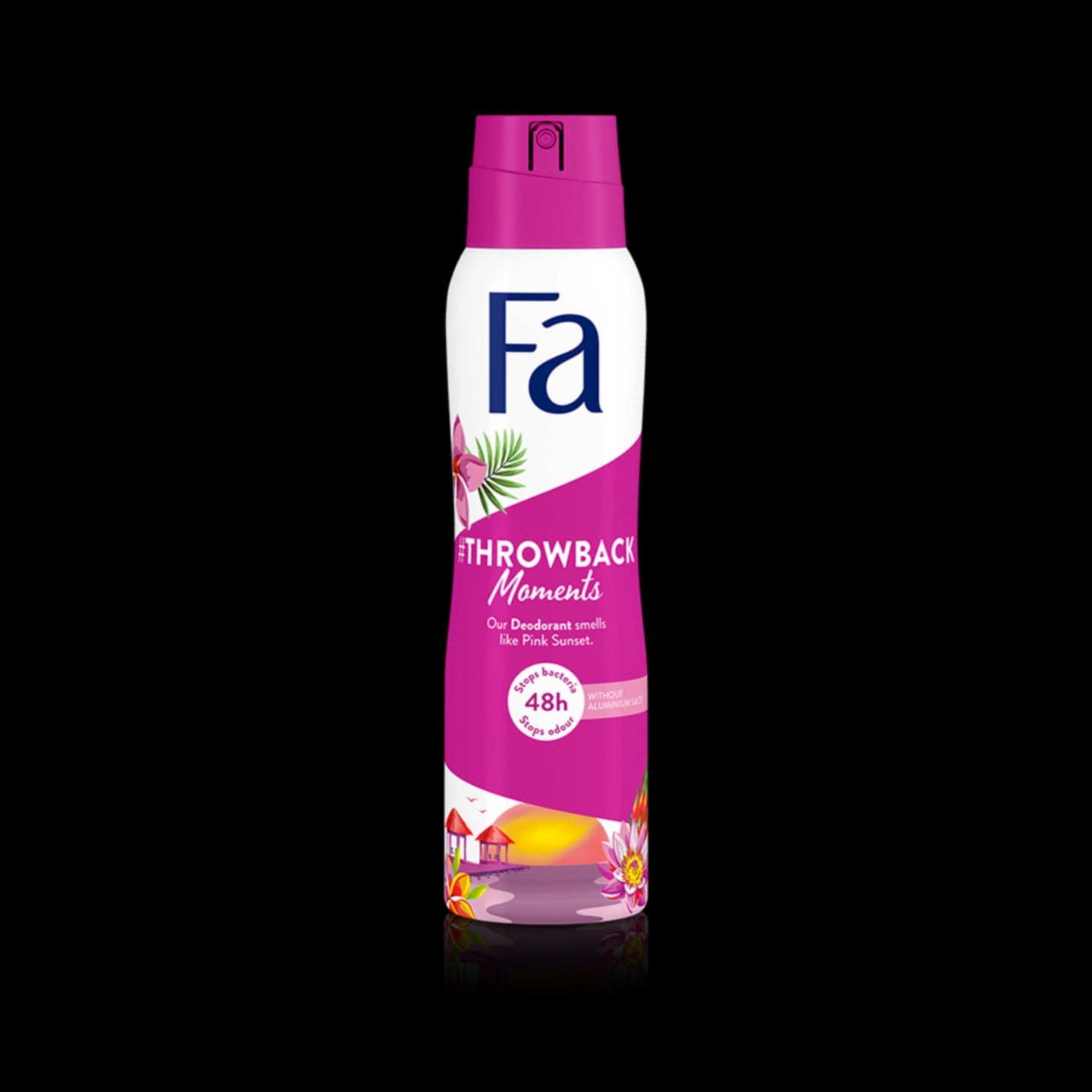 FA Throwback Moment Sunset Love - aerosol body deodorant with tropical fragrance, 48h, 150 ml capacity