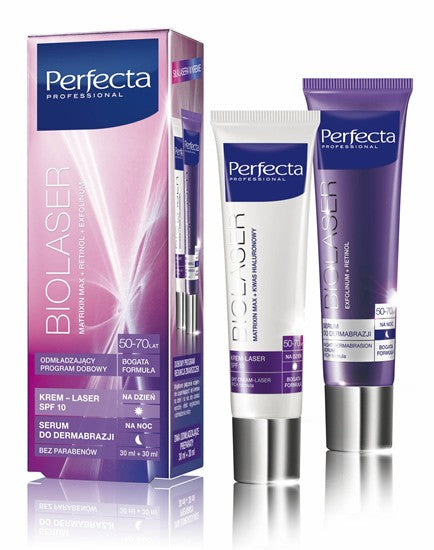 Perfecta Biolaser - day cream + night serum rich formula 50-70 years old