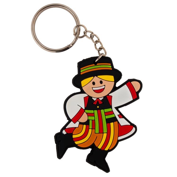 Folkstar - rubber keychain ŁOWICZ boy, 1 piece