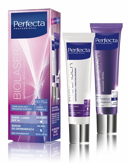 Perfecta Biolaser - day cream + night serum light formula 50-70 years old