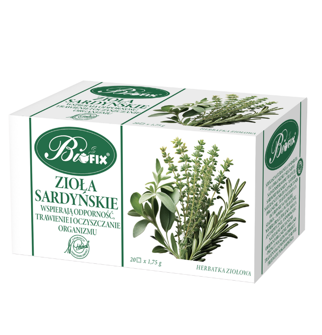 Bifix Sardinian Herbs Herbal Tea – Rosemary, Sage & Oregano, 20 Tea Bags, Net Wt. 1.23 oz (35 g)