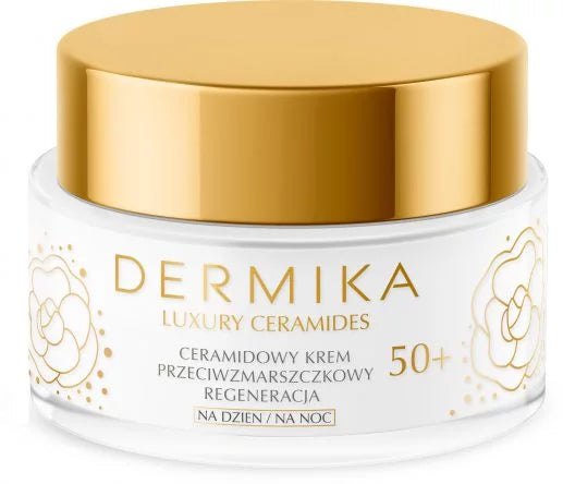 Dermika Luxury Ceramides - Regeneration - Anti-Wrinkle Day & Night Cream 50+ – 1.69 fl oz (50 ml)