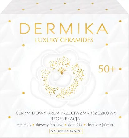 Dermika Luxury Ceramides - Regeneration - Anti-Wrinkle Day & Night Cream 50+ – 1.69 fl oz (50 ml)