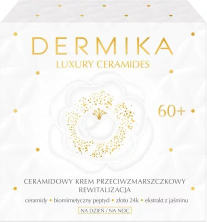 Dermika Luxury Ceramides - Revitalization - Anti-Wrinkle Day & Night Cream 60+ – 1.69 fl oz (50 ml)