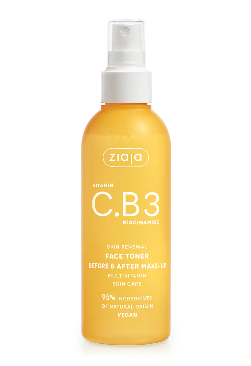 Ziaja Vitamin C.B3 Niacinamide - Face Toner Spray, Net Volume: 6.42 fl oz (190 ml)
