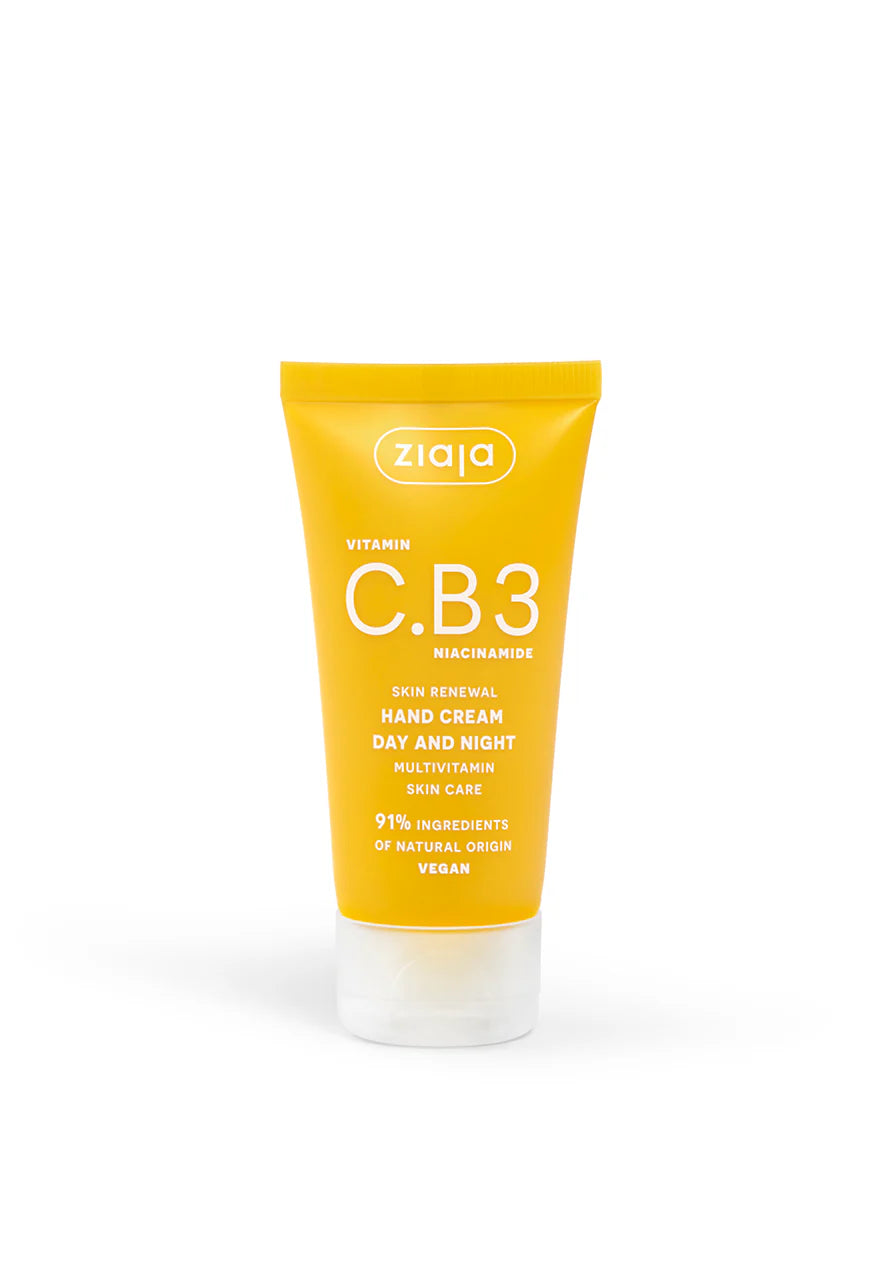 Ziaja Vitamin C.B3 Niacinamide - Day/Night Hand Cream, Net Volume: 1.69 fl oz (50 ml)