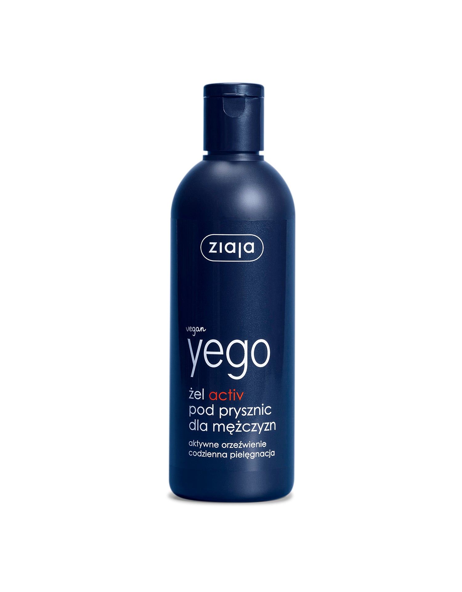 Ziaja Yego Activ - Refreshing Shower Gel for Men, 10.14 fl oz (300 ml)