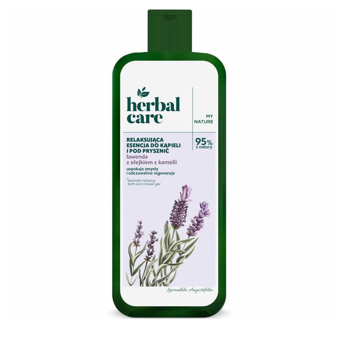 Herbal Care - Lavender & Camellia Oil Relaxing Bath & Shower Gel – 13.53 fl oz (400 ml)