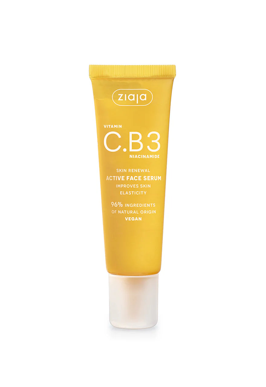 Ziaja Vitamin C.B3 Niacinamide - Active Face Serum, Net Volume: 1.01 fl oz (30 ml)
