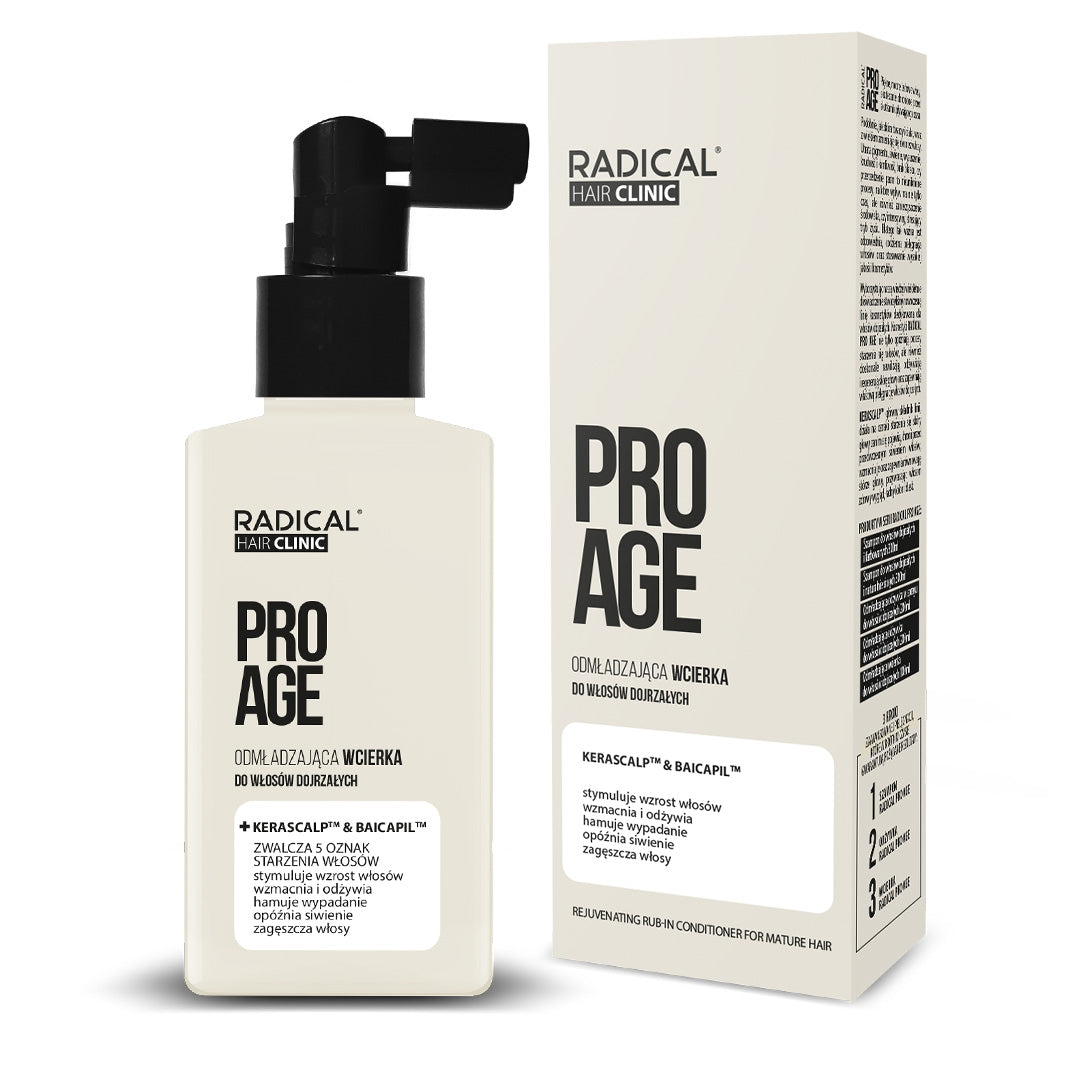 Radical Hair Clinic Pro Age – Rejuvenating Scalp Treatment for Mature Hair, Net Wt: 3.38 fl oz (100 ml)